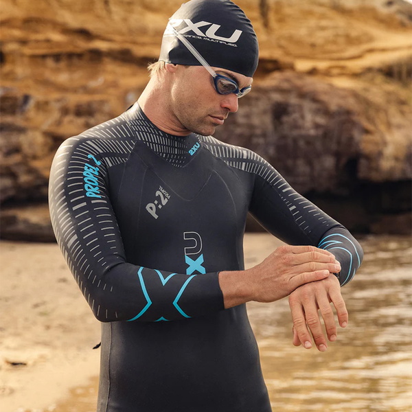 2026 2XU Da Uomo P:2 Propel Swim Muta MW4990c - Black / Aloha